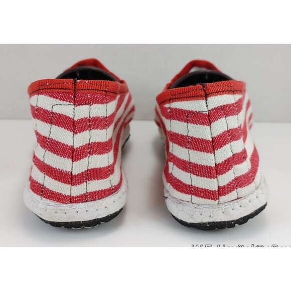 DROGHERIA CRIVELLINI WOMEN'S FURLANE SLIPPERS — RED STRIPE TYRE SOLES SIZE US 10 - Picture 5 of 16